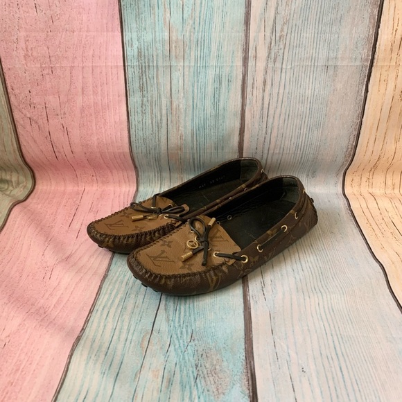 Louis Vuitton Gloria Brown Monogram flat Loafers - Picture 1 of 15